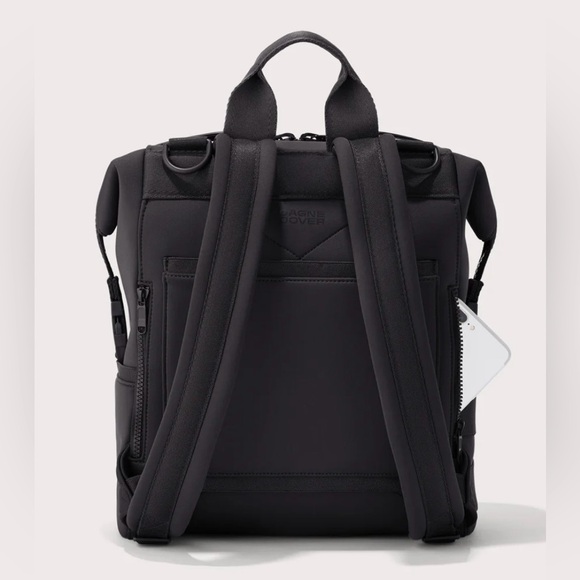 Dagne Dover Indi Neoprene Diaper Backpack Size Medium in Onyx- Deep Black - Picture 2 of 10